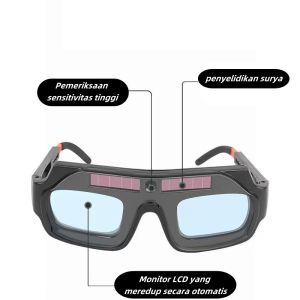 ✨Ready✨ Kacamata Las Otomatis Kacamata Welding Glasses Auto Darkness Kacamata Tukang Las Anti Silau Solar