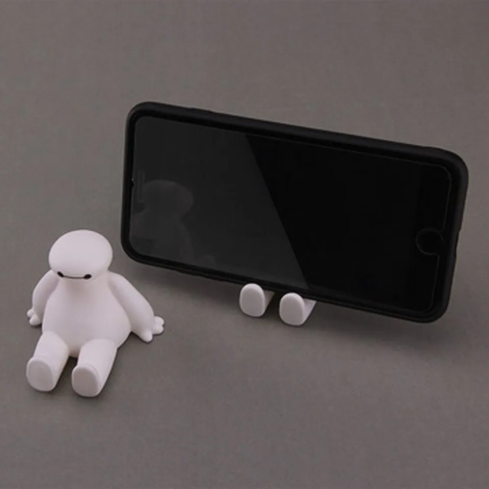 DOUBLEL Anime Big Hero Cartoon Car Ornaments Baymax Phone Stands Big White  Night Light Mobile Phone Holder