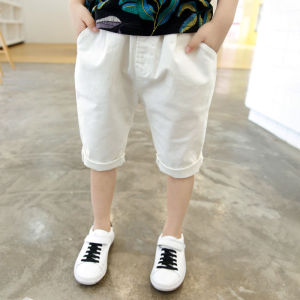 Unlimited X Boys Pants Summer Thin Version Five Piece Pants Childrens Loose Casual Summer Clothing Medium Size Childrens Pants Korean Style