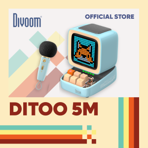 Divoom Ditoo 5M Pixel Art Speaker with Microphone Blue