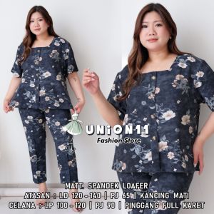 UNION11 - STELAN WANITA TERBARU / STELAN BIG SIZE WANITA / STELAN JUMBO WANITA KEKINIAN / BAJU JUMBO WANITA BB 80 KG / SET YUKE