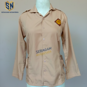Baju Pramuka SD SMP SMA perempuan Lengan panjang Model tali Seragam Sekolah GS