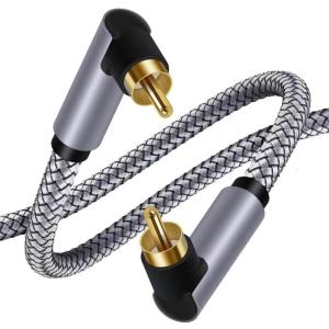 Digital Coaxial Audios Cable 1/2/5m Male to Male Subwoofer Cable for Amplifiers Systems Home Theater