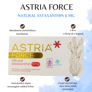 ASTAXANTHIN ASTRIA FORCE 6MG BOX 12 KAPSUL