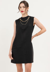 badomoda CRIZEN Funnel Neck Dress with Necklace