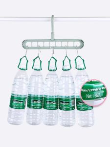 Shop2you Multi-function Clothes Hanger 9 hole Rotating Folding Magic Wardrobe Drying Clothe Home Storage Holder j