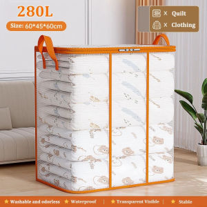 DewyBabe Foldable Waterproof Storage Large Capacity Clothes Organizer Practical Imbakan Bag for Home