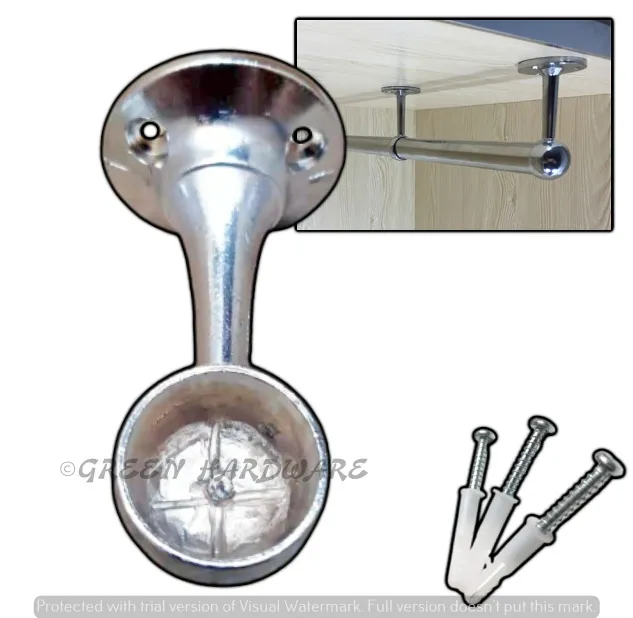 1PCS Curtain Rod End Post Curtain Pole Holder (SIZES: 1/2