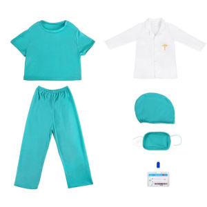 3-11 Years Old Children Doctor Uniform Suit Professional Costume Performance Costume Halloween