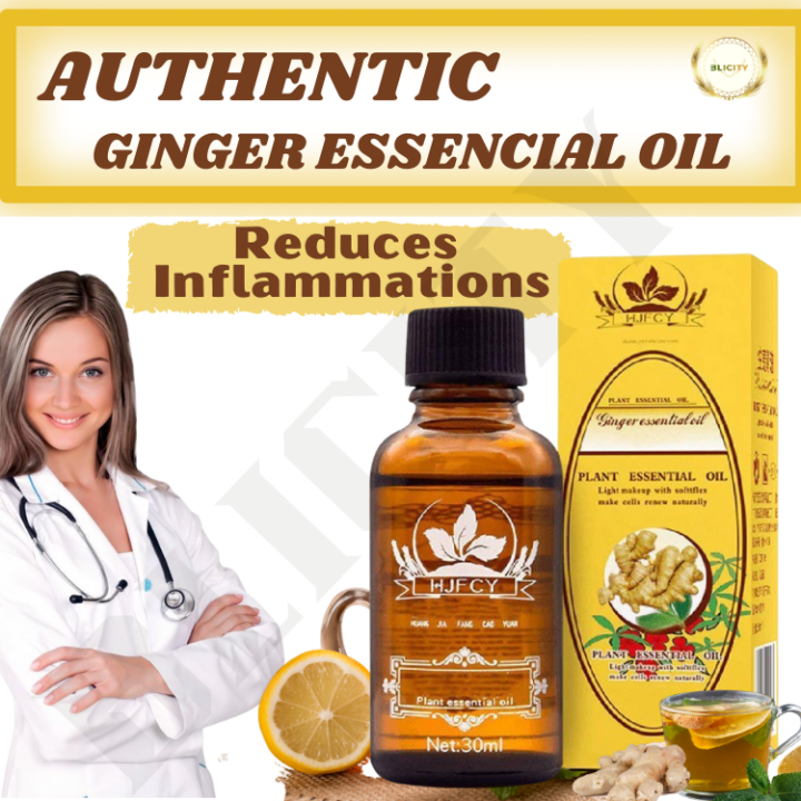 Ginger Oil Lymphatic Drainage Detoxification Ginger Oil Aromatherapy