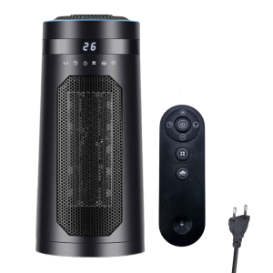 Vertical Heater Energy Efficient Low Noise Heating Device Overheating Protections Electric Warmer ABS Texture for Home