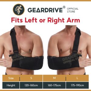 GEARDRIVE Arm Sling Shoulder Immobilizer for Women and MenAdjustable Shoulder Sling for Torn Rotator Cuff BraceFits Left or Rightfor ShouldersArmWristElbow