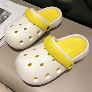 Free Shipping 26 New Summer WomenS Thick-Soled Clog Sandals Eva Outdoor Beach Sandals With Closed-Toe Design
