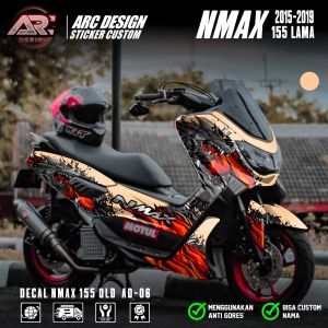 (PROMO COD) TERBARU Decal Sticker Yamaha Nmax 155 Old Fullbody 2015 2016 2017 2018 2019 - Stiker Skotlet Variasi Modifikasi Yamaha Nmax Lama Desain Ular Naga The Dragon Snake Ragnarok ARC-06