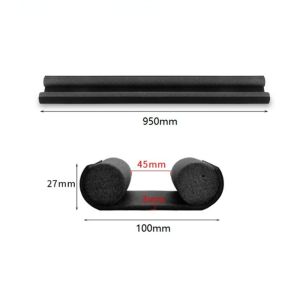 [Same Day Ship] Door Seam Bottom Seal 95CM Rubber Door Sealing Strip Cuttable Waterproof Adjustable Insulator Soft and Cold Resistant PVC Door Seal for Energy Saving Door Weather Stripping Reduce Noise