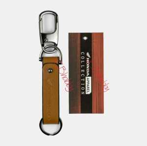Gantungan kunci keychain HONDA cokelat original AHM