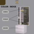 (Siap Pasang) Home Elite: Furniture Make Up Dressing Table/Mirror/Stool Meja makeup/Meja Solek with Drawer Perabot Murah. 