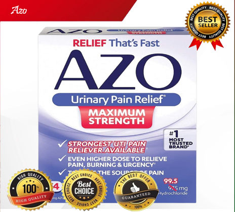 Azo Urinary Pain Relief 24 Tablets - Fast Relief of UTI Pain, Burning ...