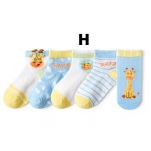 KAOS KAKI ANAK LAKI LAKI KOREA KEKINIAN MOTIF JERAPAH SOCK PEREMPUAN KIDS SEKOLAH USIA 1-10 TAHUN KK21