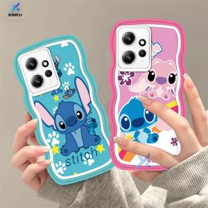 (Lokal Ready) Xinyu Casing hp Redmi Note 12 4G Note 12 Pro Note 11S 11 Pro Redmi A2 A1 Redmi 10 2022 10C 10A 9A 9C 9T Note 10 5G Note 10S Note 9 Note 9 Pro Note 8 Penutup Casing Ponsel TPU Tepi Gelombang Jahitan Kartun Soft Silicone Kesing Case