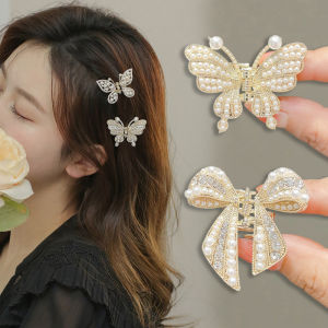 Bướm thanh lịch nhỏ Kẹp tóc càng cua cổ điển Long lanh sáng bóng Kẹp tóc nơ đuôi ngựa kẹp tóc cho nữ cô gái phụ kiện ngọt ngào
