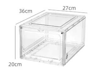 Shoes Box Clear Shoe Storage Organizer Stackable Dustproof Home Storage