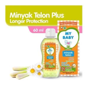 MY BABY Minyak Telon Plus Longer Protection 60ml | 90ml | 150ml - Minyak Bayi Anti Nyamuk 12 Jam