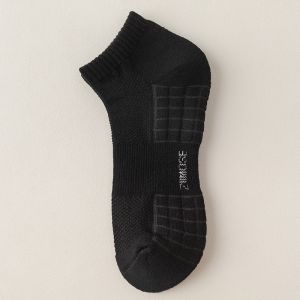 1 Cặp Tất thể thao bóng rổ bóng đá quần vợt nam thoáng khí chống trượt thấm mồ hôi tất ngắn cổ đến mắt cá chân tất cổ dài bóng rổ