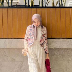 GLAMOUR - COD Marble Pink Cute Blazer Wanita Dewasa Lebaran Terbaru 2024 Gaya Korean Casual Korean