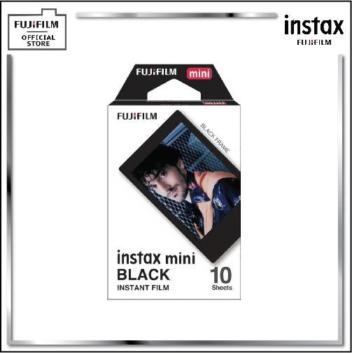 FUJIFILM Instax Mini Film (Black Frame 10s) 10 Print Pack 86X54Mm