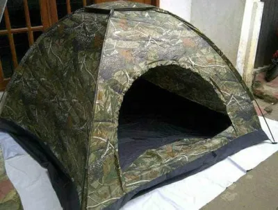 tenda camping 4 orang parasut dome alat outdoor indoor camo tahan air -Chandani Gita