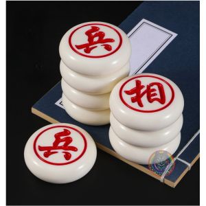 Bộ Cờ Tướng Melamine Giả Ngọc - Cờ Tướng Nhựa Đặc Giả Ngọc Cao Cấp - Siêu Cứng