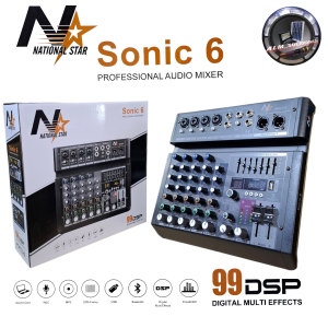 SONIC 6 PROFESSIONAL AUDIO MIXER 99 DSP DIGITAL MULTI EFFECTS