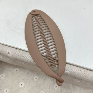 Fish Banana Shape Hair Claw Clips Clip Women Ponytail Matte Plastic Ponytail Twist