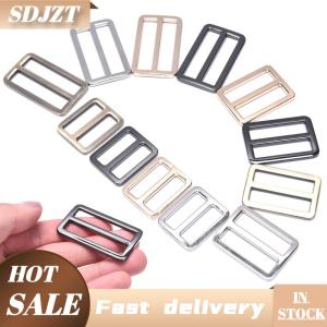 SDJZT Hình chữ nhật kim loại Tri lướt Ba lô dây đeo điều chỉnh túi khóa Vải trượt khóa