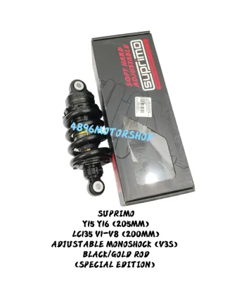 100% ORIGINAL SUPRIMO ( V3S ) BIG SPRING ADJUSTABLE MONOSHOCK Y15ZR Y16ZR LC135 V1-V8 FI Y15 Y16 LC 135 MONO SUSPENSION