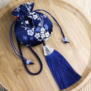 JON09 Dragon Boat Festival Bag Plum Flower Sachet Jewelry Packaging Retro Pattern Chinese Style Sachet Fashion Small Pouch Jewelry Storage Bag Bedroom Decoration