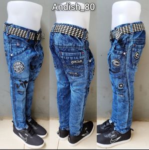 Celana panjang jeans anak laki usia 3 - 12 tahun/celana panjang anak cowok model bordiran premium quality/COD