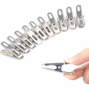 Jepitan Jemuran Stainless Steel Anti Karat Multifungsi / Jepitan Baju Kertas Serbaguna / Jepit Foto Besi Klip Jepit Baju Import SH J22