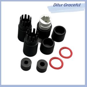 Ditur 1Pc RJ45 Docking Connector Ethernet Network Straight-through Waterproof IP67 Header Outdoor Broadband Network Cable Extender