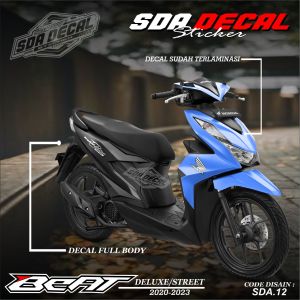 Decal Sticker Beat Deluxe 2020 2021 2022 2023 Fullbody Motif Simpel Terbaru SDA.12
