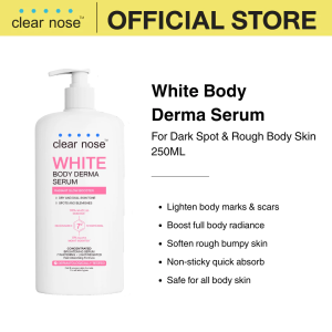 Clear Nose White Body Derma Serum 250ml Fade Body Dark Marks Repair Old Scars Whole Body Brightening Smooth Keratosis Rough Skin Quick Absorption Non-greasy Universal Mild Body Care Long-lasting Hydrating Moisturize