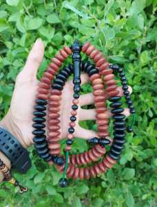 tasbih kayu nagasari kombinasi galih kelor 18 mm
