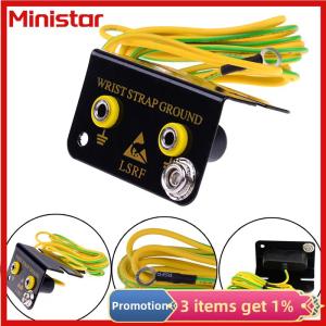 ESD ground socket dual banana plug for anti static wrist strap armband