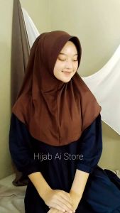 Hijab Bergo Sport Hamidah Menutup Dada Size SMLXL