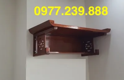 bàn thờ treo tường gỗ sồi 61698189107127cm giá xưởng full bộ