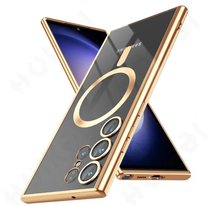 Magsafe Ốp cho Samsung S25 S24 S23 S22 S21 Ultra Plus Lưu ý 20 10 ...