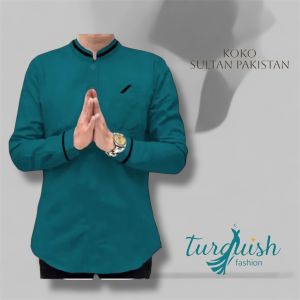 Baju Koko Pria Lengan Panjang SULTAN PAKISTAN Jumbo Big Size Oversised M-3XL