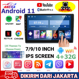 TV Mobil Android 9 Inci Head Unit 7/9/10 Inci Android 11 4+32GB/8+64G Double Din IPS Screen Wifi Wireless Carplay MirrorLink GPS Navigas Mobil Radio Multimedia Player