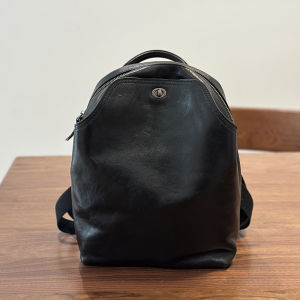 BeeGreen Women Genuine Leather Backpack High Quality Travel Knapsack Minimalist Commuter Shoulders Bag Fashion Campus School Bag